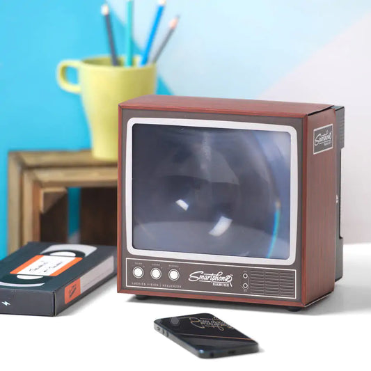 Retro TV Phone Screen Magnifier & Stand