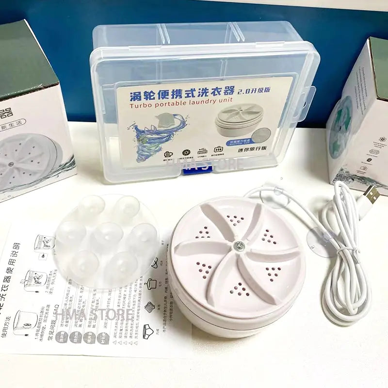 Portable Turbo Ultrasonic Washing Machine