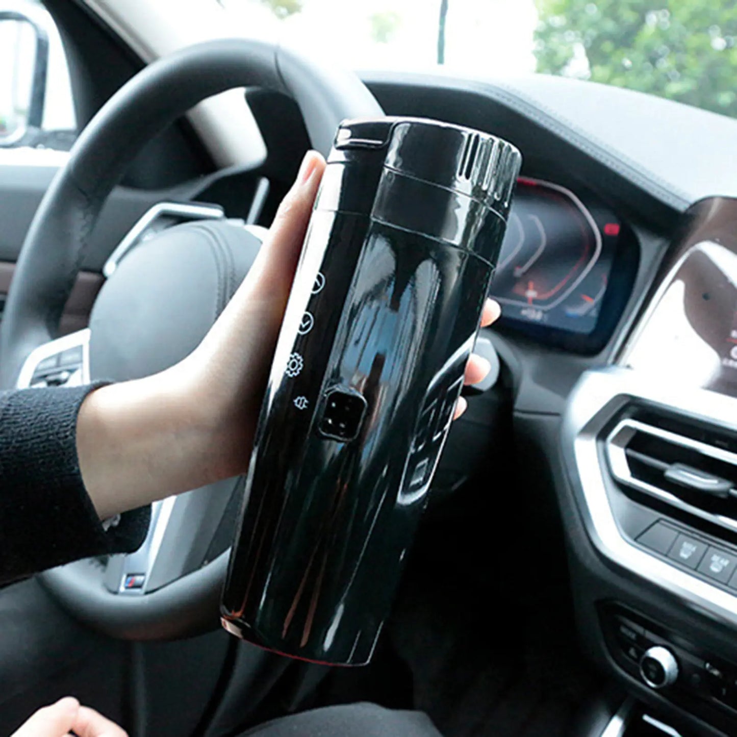 Car Heated Smart Mug With Temperature Control Electric Water Cup